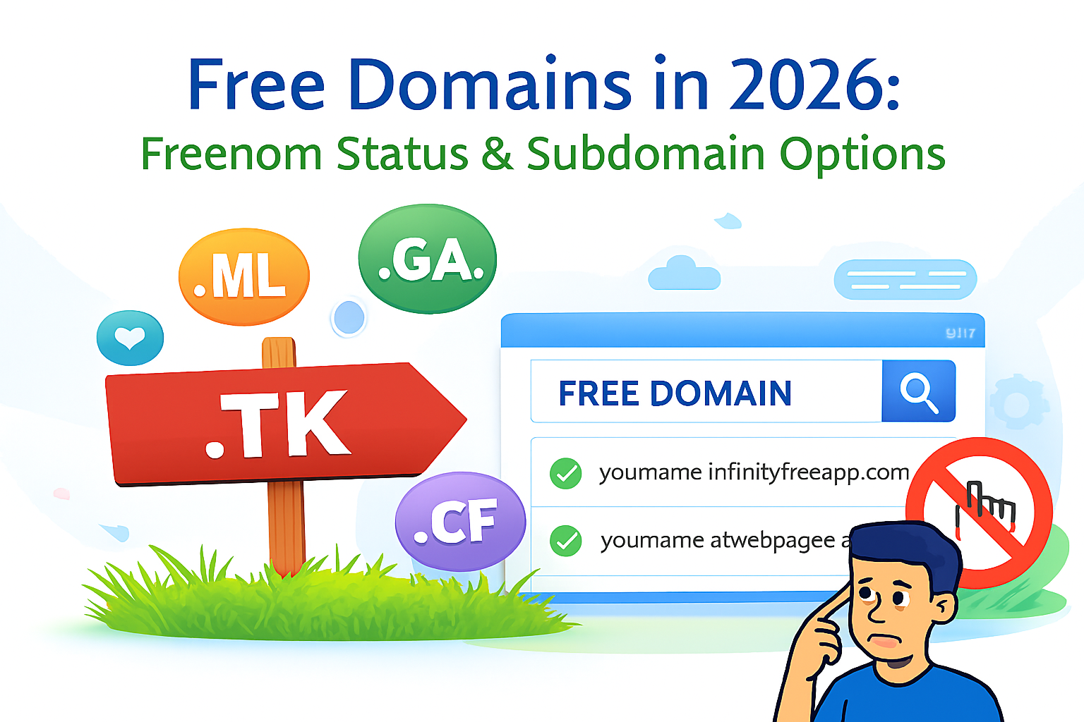Free Domains in 2026: What Happened to Freenom & What You Can Use Instead